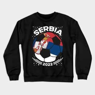 Serbia Flag Soccer Football Team Crewneck Sweatshirt